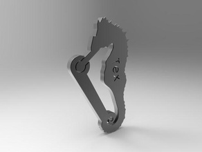 key ring seahorse household supplies 3d print model - Mito3D