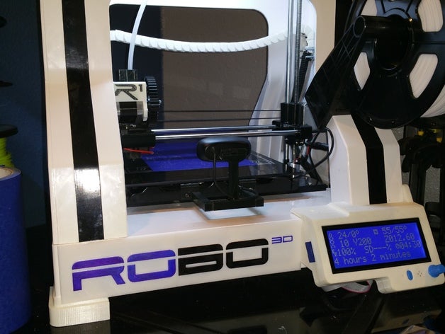 robo 3d logo kapak - reprapdiscount Akıllı lcd denetleyicisi xxl yazıcı aksesuarlar robo3d Daire r1 akıllı kumanda 3D print model - Mito3D