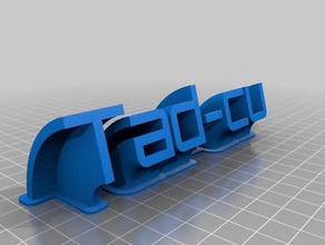 sweeping name tad-cu office customized 3d print model - Mito3D