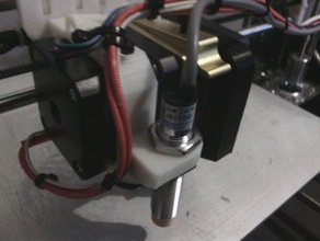 sintron prusa inductive sensor mount extruder lowered 8mm 3d printer parts mk8 3d print model - Mito3D