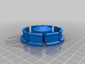 my customized parametric filament spool hub 608zz bearing 60mm 3d printer accessories 3d print model - Mito3D