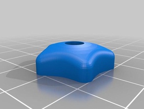 m5 5 lados da cama porca de nivelamento 3d a impressora partes eustathios roda wingnut 3d print model - Mito3D