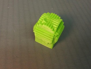 cubo girado objeto decorativo arte 3d print model - Mito3D