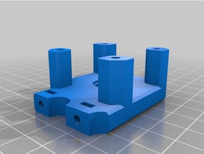 motormount eixo y 10mm barras roscadas 3d a impressora partes montagem do motor nema 17 prusa i3 hephestos 3d print model - Mito3D