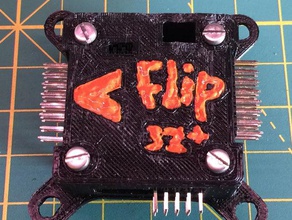 flip32+ top bottom case angled pins 3d printing 3d print model - Mito3D