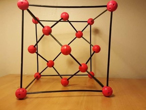 Diamant kubisch Modelle Chemie cube Dekoration engineering multicolor Wissenschaft Kugeln 3d print model - Mito3D