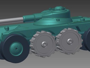 radpanzer ebr 75 veículos tanque 3d print model - Mito3D