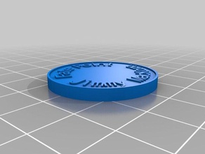 fate chip jimmy mackorn coins badges customized 3d print model - Mito3D