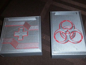 pandemic game piece slide case lids graphics toy accessories 3d print model - Mito3D