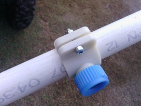 ugello di spruzzo sella 25mm tubo pvc all'aperto giardino atv farm agricoltura weed 3d print model - Mito3D