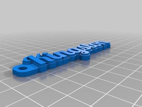 kingston llavero organización personalizado 3d print model - Mito3D