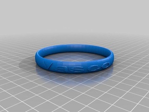anello personalizzato sottile 1 Mode angepasst 3d print model - Mito3D