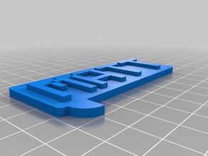 matt-Typenschild Münzen Abzeichen angepasst 3d print model - Mito3D