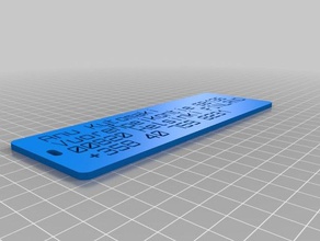 anu personalizado personalizador versión de equipaje etiqueta organización 3d print model - Mito3D