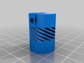 mi personalizados acoplamiento flexible paramétrico de 3 5 mm orificios internos 3d la impresora partes 3d print model - Mito3D