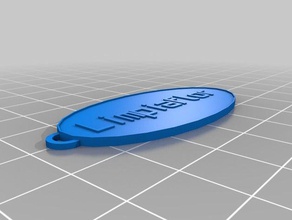 limpiaflor oval keychain keychains customized 3d print model - Mito3D