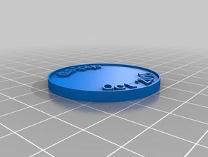 my customized coin chip coins badges 3d print model - Mito3D