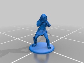 predator figürü tarar kopyaları eylem heykelcik heykel süper kahraman 3d print model - Mito3D