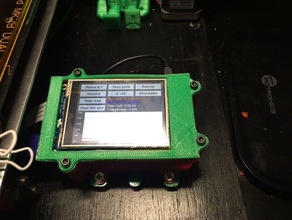 raspberry pi 2 adafruit tft display angolato di base l'elettronica pitft octopipanel octoprint caso 3d print model - Mito3D