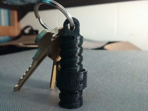 Gewinde Schlüssel-Kette Spielzeug mechanisch ist - keychain Gewindestange 3d print model - Mito3D