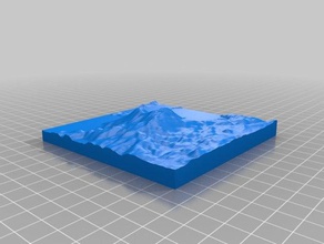 mont konocti modèles la topographie 3d print model - Mito3D