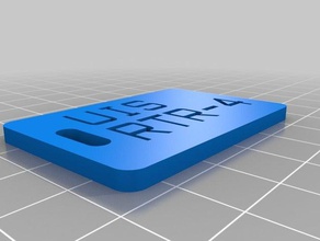 uis tag organization customized 3d print model - Mito3D