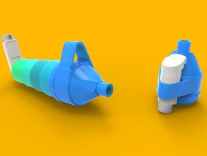 tubee v02 other asthma doser inhaler medical portable spacer 3d print model - Mito3D