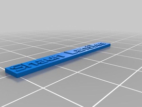 meine angepasste Typenschild 3d drucken 3d print model - Mito3D