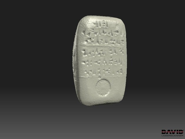 ancient clay tablets scans replicas archaeology cuneiform david sls scanned 3D print model - Mito3D