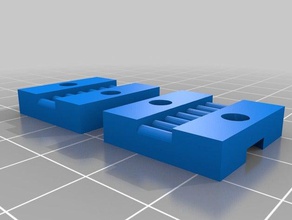 qu-bd axis belt holder 6 nut slots 3d printing 3d print model - Mito3D