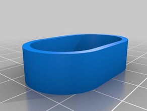 il mio personalizzato ovale estremità del palo di sostituzione parti 3d print model - Mito3D