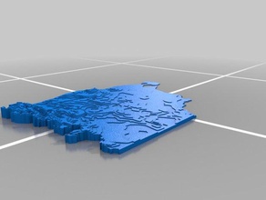 chubut topograf&iacutea el aprendizaje 3d print model - Mito3D