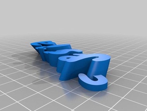 my customized iamburnystext name keyring keyfob jessica organization 3d print model - Mito3D