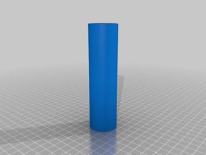 mon modèle personnalisé du corps de fusée tube hobby 3d print model - Mito3D