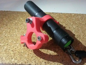 bike flashlight mount sport outdoors 3d print model - Mito3D