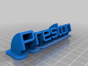 preston office customized 3d print model - Mito3D
