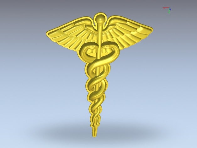 caduceo esculturas 3D print model - Mito3D