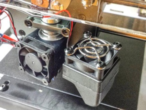 fabrikator extra ventilador clip e3d extremo caliente de la impresora partes 3d print model - Mito3D