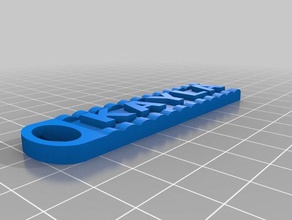 kayla2 3d la impresión clave de cadena etiqueta nombre 3d print model - Mito3D