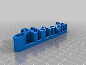 nome prateleira arte 3d print model - Mito3D