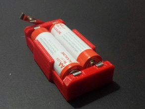 faviors battery case robotics aa holder box 3d print model - Mito3D