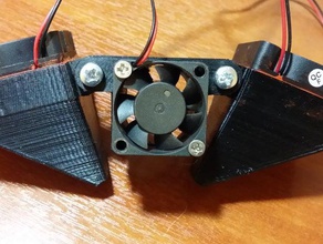 e3d v5 cooler filament blowing angle ajustment printer parts 3d print model - Mito3D