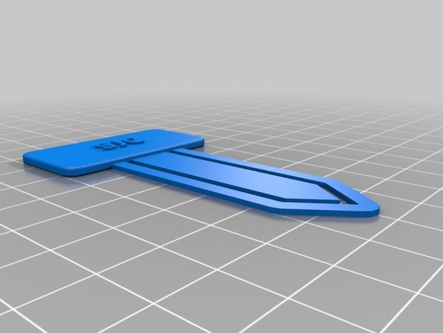 il mio segnalibro personalizzato, carta, clip sjc ufficio 3D print model - Mito3D
