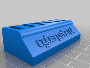 cyber patriota usb titular equipo personalizado 3d print model - Mito3D