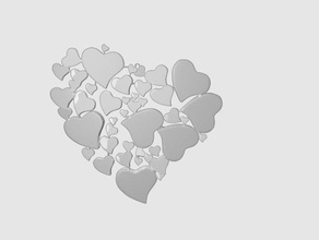 calgara heart made hearts penant jewelry pendant 3d print model - Mito3D
