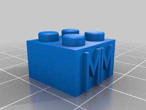 2x2 inşaat oyuncaklar özelleştirilmiş 3d print model - Mito3D