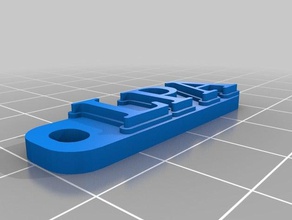 mi personalizados multilínea tag llavero organización 3d print model - Mito3D