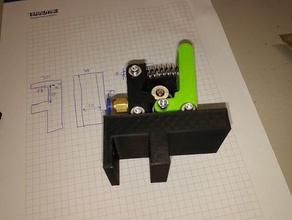 bernis extruder holder funbot i1 3d printer parts 3d print model - Mito3D