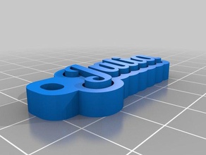 my customized multiline tag keychain julia organization 3d print model - Mito3D