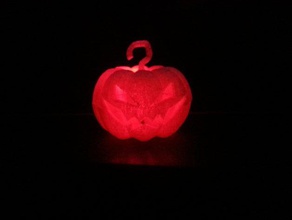 led mini pumpkin lantern props halloween jack-o-lantern 3d print model - Mito3D